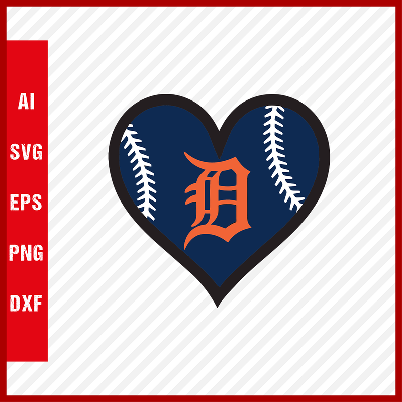 Detroit Tigers Logo MLB Svg Cut Files Baseball Clipart