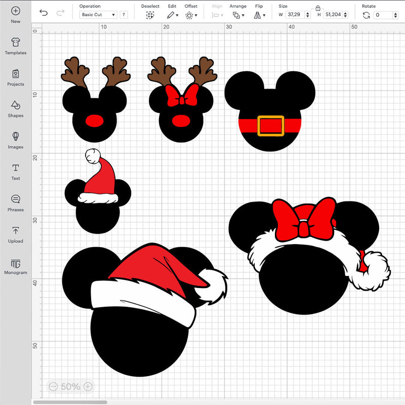 Mickey And Minnie Mouse Christmas Clipart, Mickey Mouse Christmas SVG, Mickey Mouse PNG