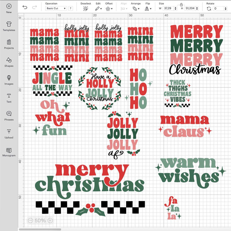 Christmas Retro Mega Bundle, 100 Designs, Christmas svg, Winter svg, Holidays, Cut Files Cricut, Silhouette svg