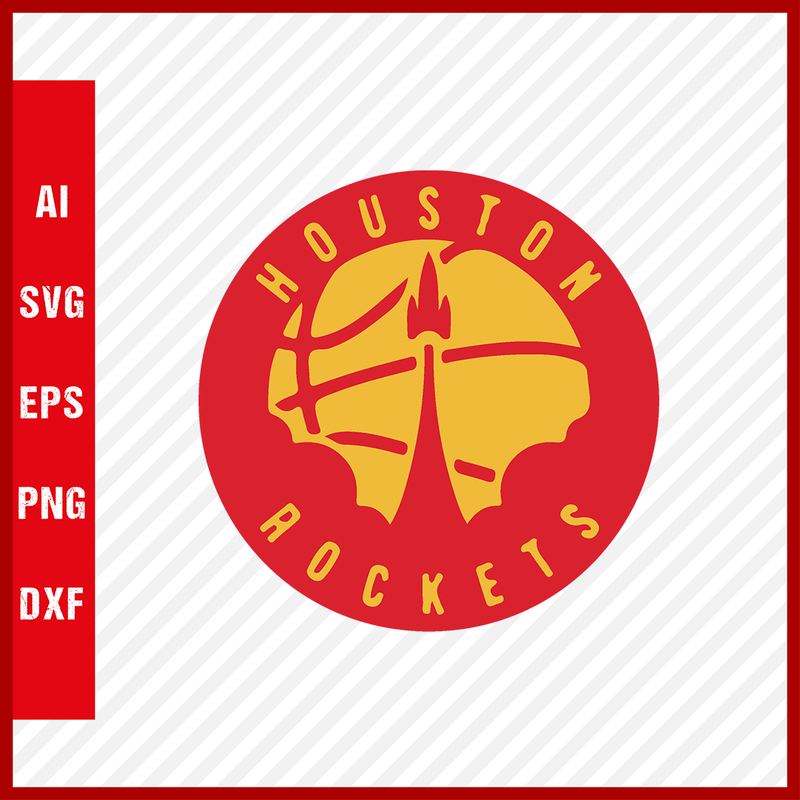 NBA Houston Rockets Logo Svg Cut Files Basketball Clipart