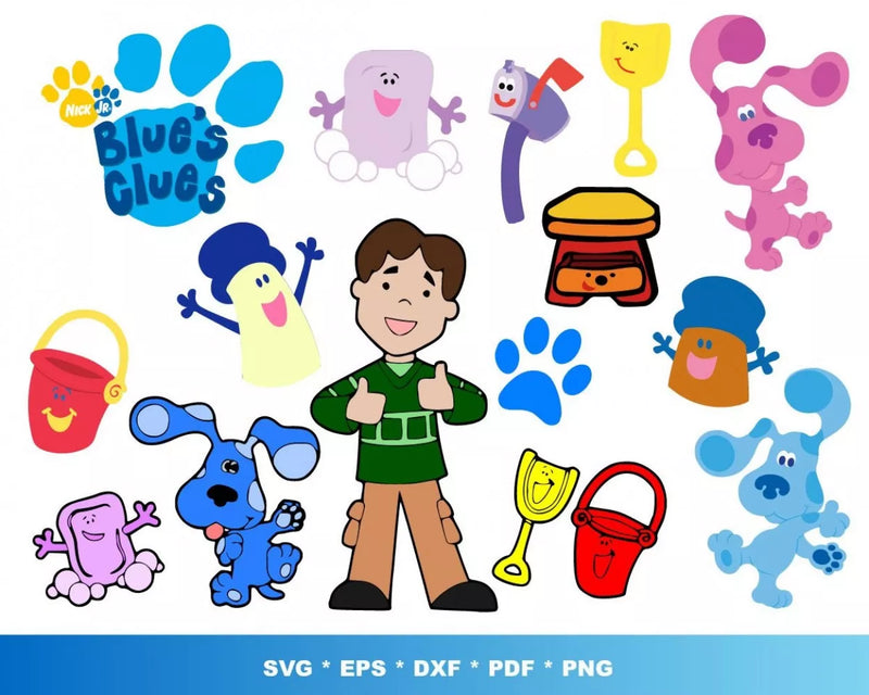 Blues Clues Svg Files for Cricut and Silhouette - Clipart & Cut Files