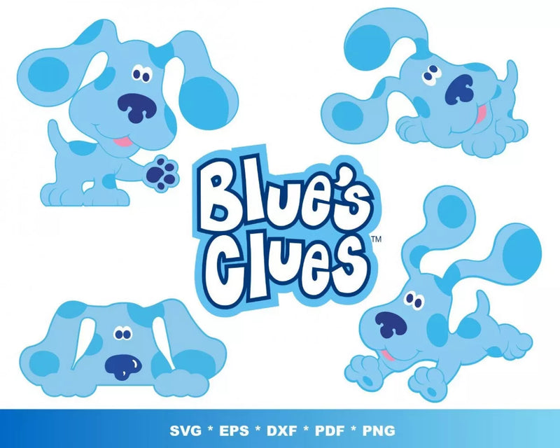 Blues Clues Svg Files for Cricut and Silhouette - Clipart & Cut Files