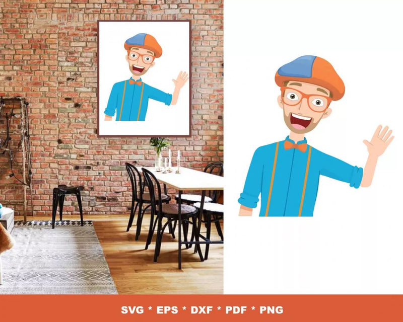 Blippi Svg Files for Cricut and Silhouette - Clipart & Cut Files