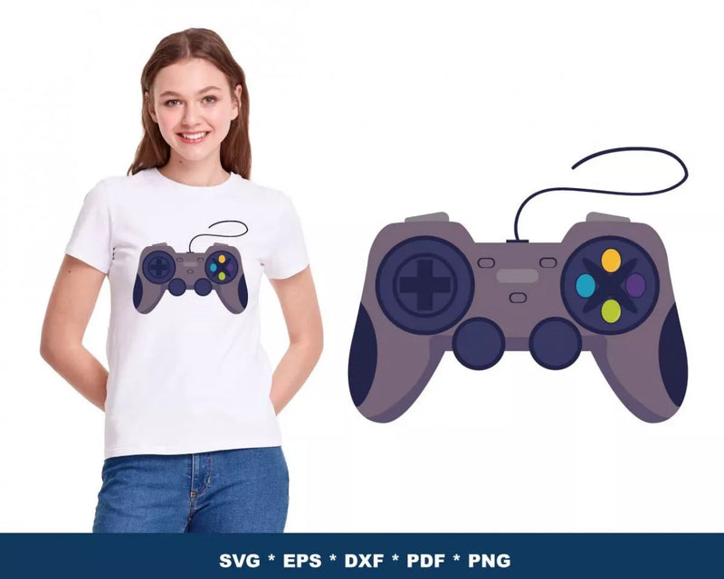 Video Game Controller PNG & SVG Files for Cricut and Silhouette, Clipart & Cut Files