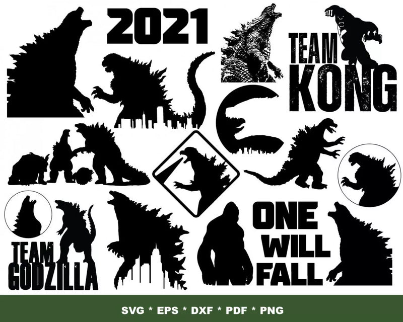 Team Godzilla Svg Files for Cricut and Silhouette - Cut Files & Clipart Images