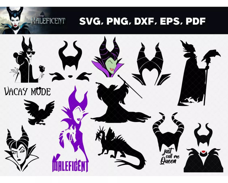 Maleficent Svg Files for Cricut and Silhouette 37+ Clipart & Cut Files