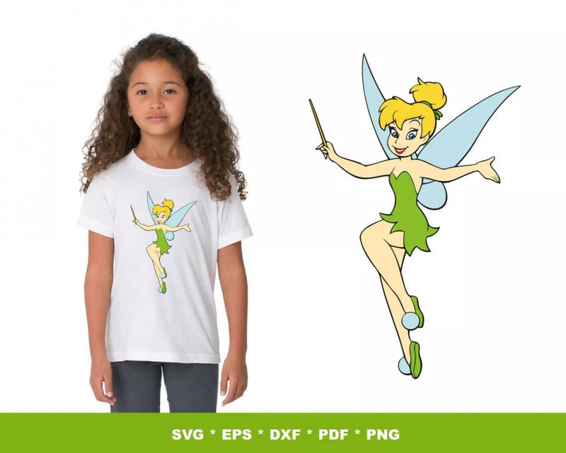 Tinker Bell PNG & SVG Files for Cricut and Silhouette, Tinker Bell Clipart & Cut Files