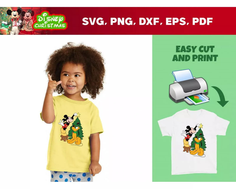 Disney Christmas SVG Files for Cricut / Silhouette, Christmas Clipart & Cut Files