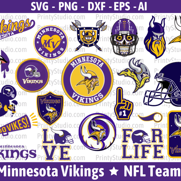 Minnesota Vikings Skol svg, nfl svg, eps, dxf, png, digital file – SVG  Sporty