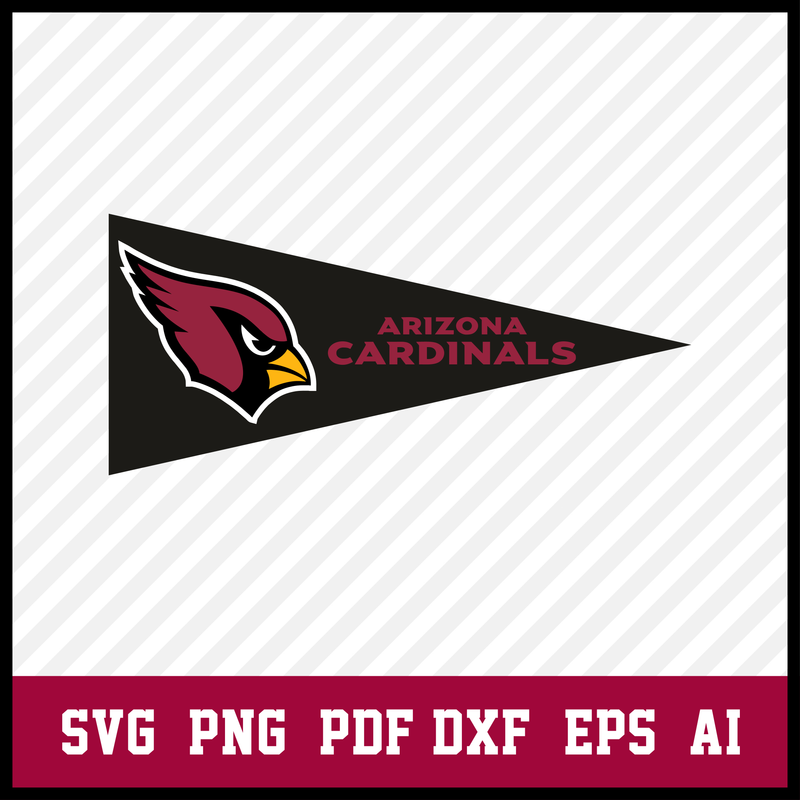 Arizona Cardinals Pennant Svg Png Logo , Arizona Cardinals heart Svg, Cardinals Files For Cricut, Arizona Logo Svg, Arizona Cardinals Cut File, NFL Svg