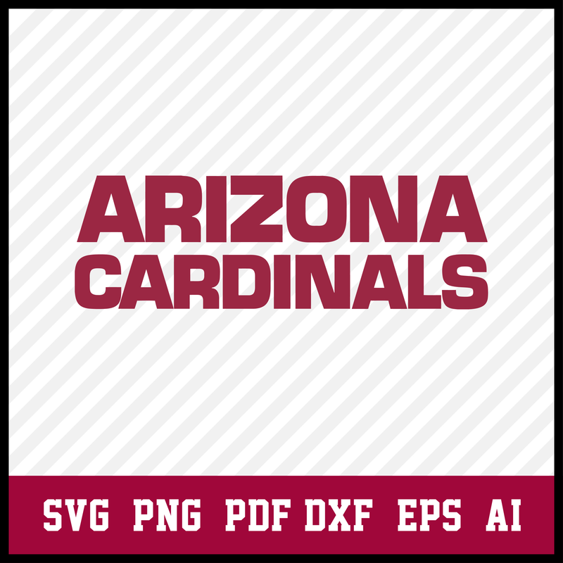 Arizona Cardinals Text Logo Svg, Arizona Cardinals Svg-Png Files, Arizona Cardinals Svg Files For Cricut, Arizona Cardinals Cut File, NFL Svg