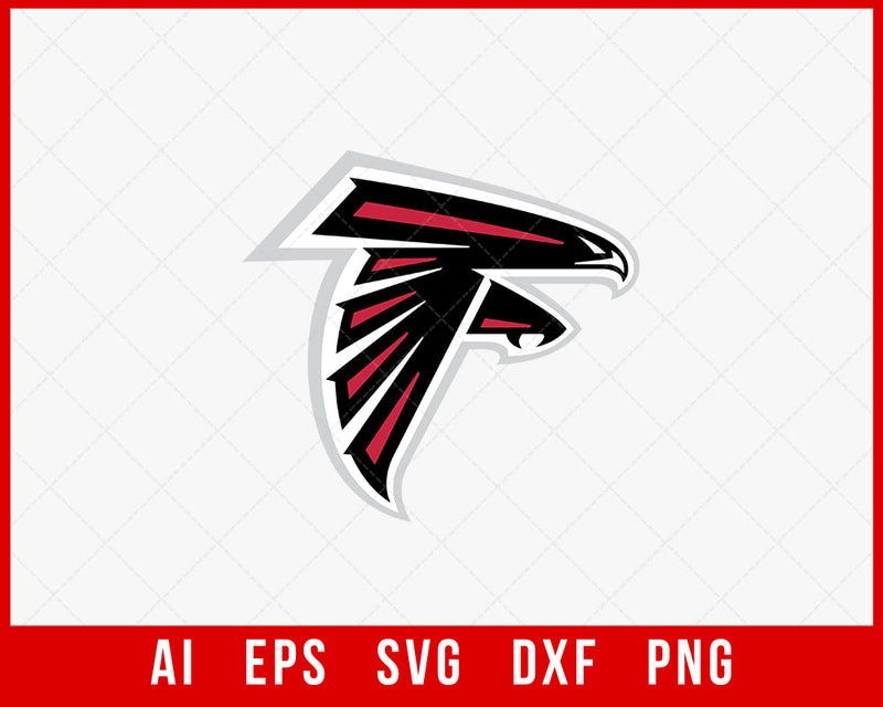 Atlanta Falcons SVG Logo NFL Sports SVG Cut File for Cricut Silhouette Digital Download