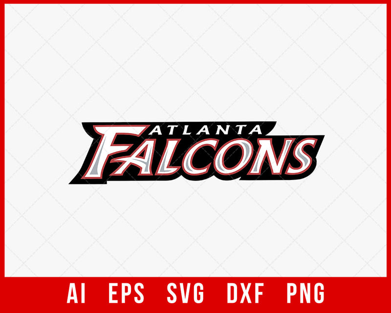 Atlanta Falcons Team Logo SVG NFL Sports SVG PNG DXF Cut File for Cricut Silhouette Digital Download