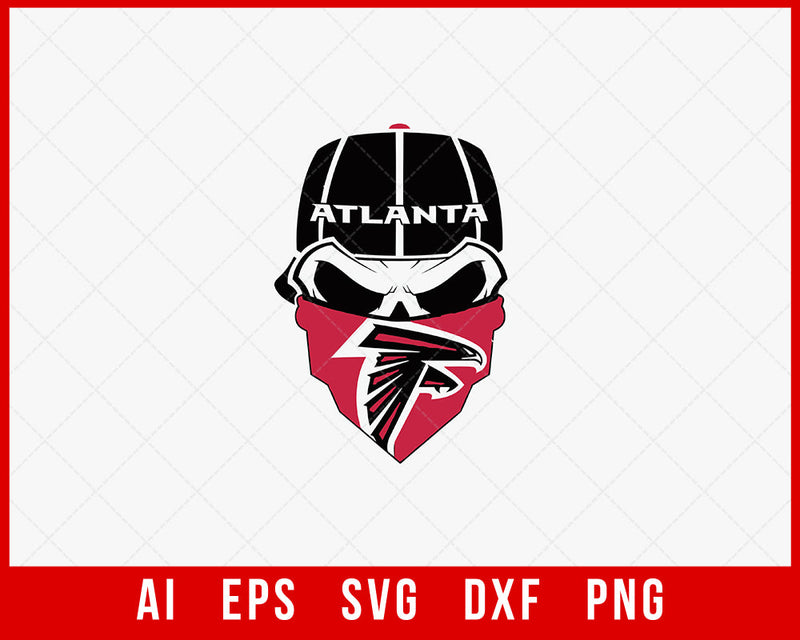 Atlanta Falcons Silhouette NFL SVG T-shirt Design Cut File for Cricut Silhouette Digital Download