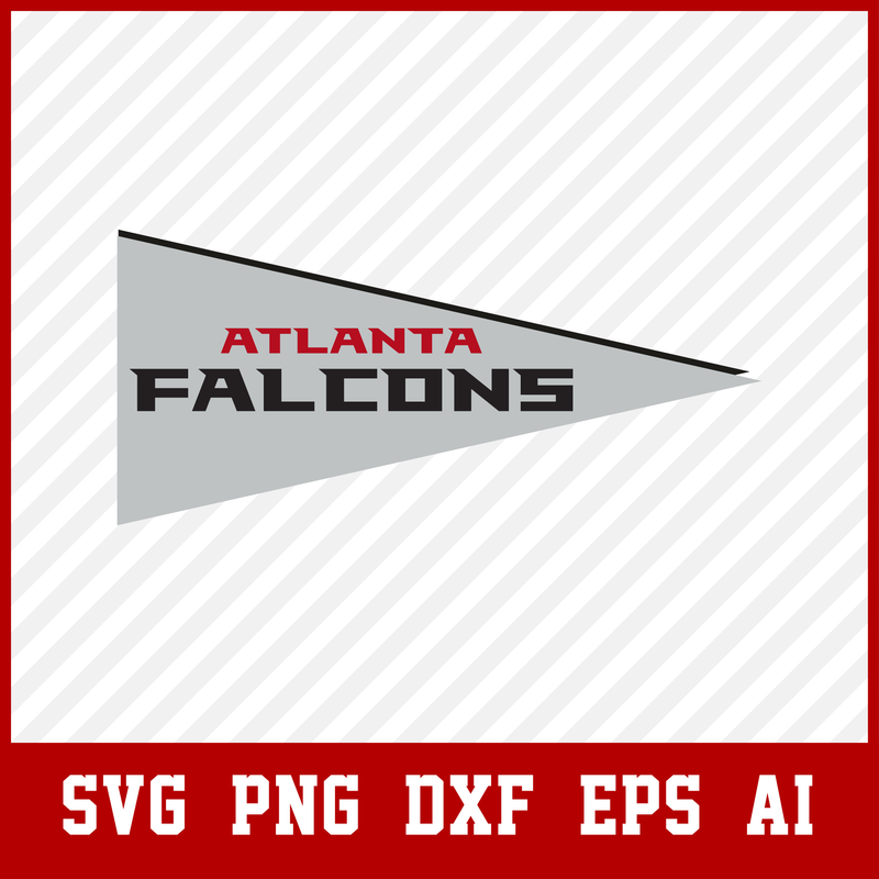 Atlanta Falcons Pennant Svg, Atlanta Falcons Svg - Png, Falcons Svg, Atlanta Falcons Svg Files For Cricut, Atlanta Falcons Logo Svg, Atlanta Falcons Cut File, NFL Svg