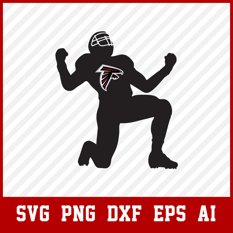 Atlanta Falcons Player svg, NFL Team svg, Football Player svg Clipart Logo png, Svg File For Cricut