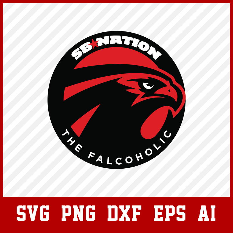 Atlanta Falcons SVG NFL Sports Logo cut file for cricut files ClipArt Digital Files vector, eps, ai, dxf, png, pdf