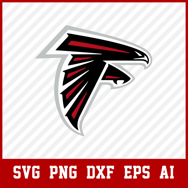 Atlanta Falcons logo svg, Football, NFL logo, team svg, dxf, clipart, cut file, vector, eps, pdf, logo, icon