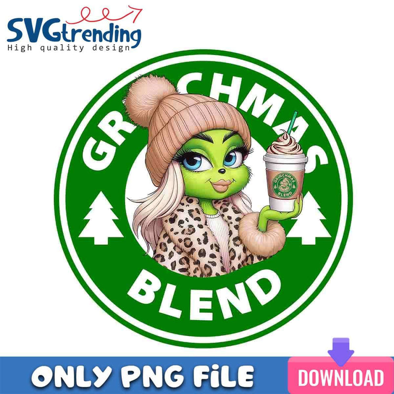 Grinchmas Blend Lady PNG Grinch Moods PNG Instant Download