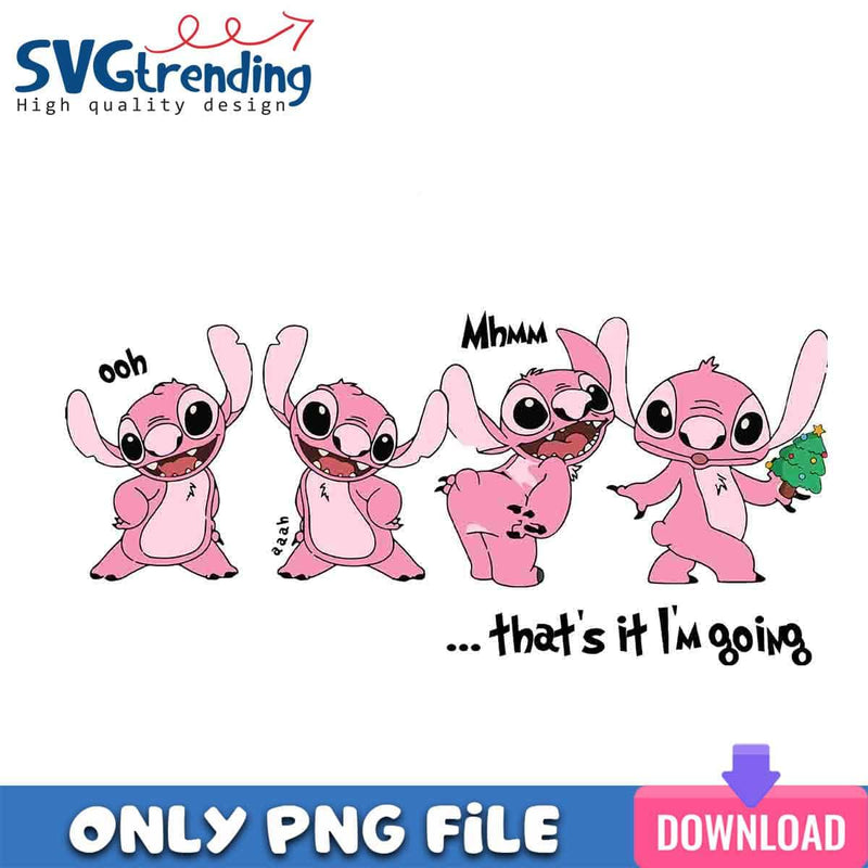 Pink Stitch Grinch PNG Stitch Christmas PNG Instant Download