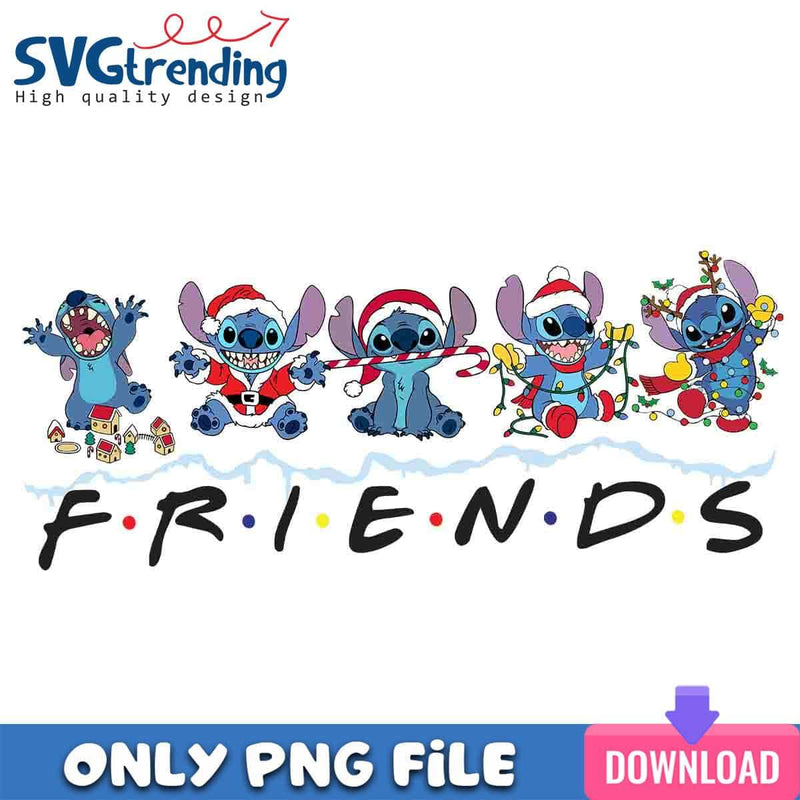 Stitch Santa Moods PNG Stitch Christmas PNG Instant Download