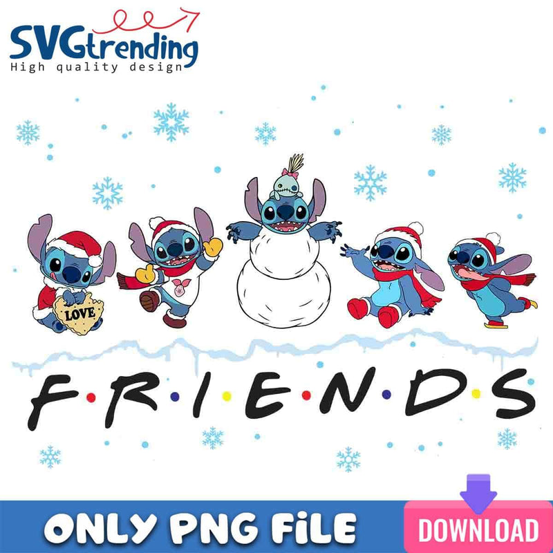 Happy Christmas Stitch PNG Stitch Santa Hat PNG Instant Download