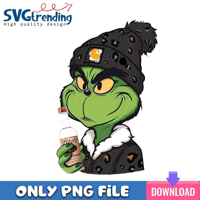 Gray Grinchmas Boy PNG Grinch Vibes PNG Instant Download