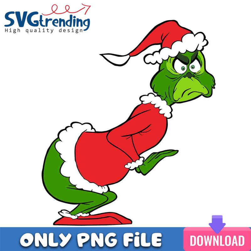 Funny Grinch Santa PNG Witty Grinch PNG Instant Download