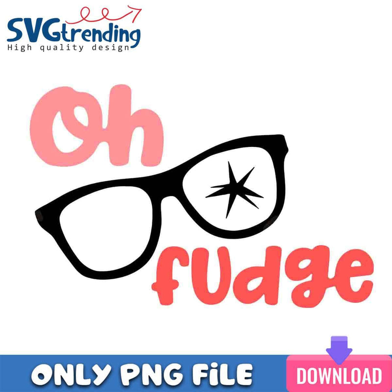 Oh Fudge Broken Glasses PNG Ralphie Glasses PNG Instant Download