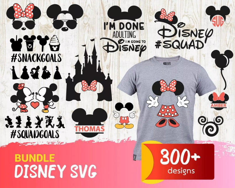 Disney SVG Files for Cricut / Silhouette, Disney Clipart & Cut Files