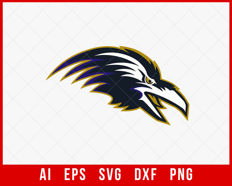 Baltimore Ravens SVG NFL PNG DXF Cut File for Cricut Silhouette Digital Download