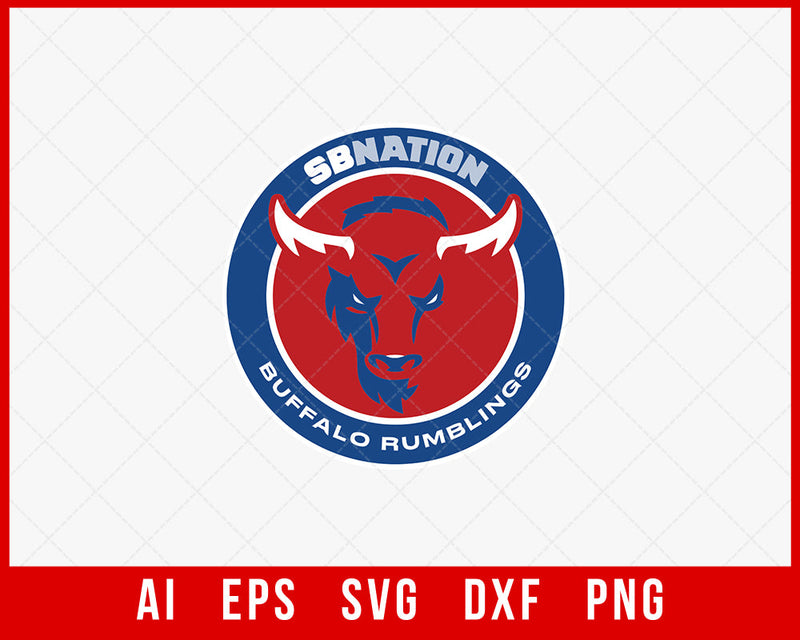 Buffalo Bills SVG Logo NFL Sports SVG Cut File for Cricut Silhouette Digital Download