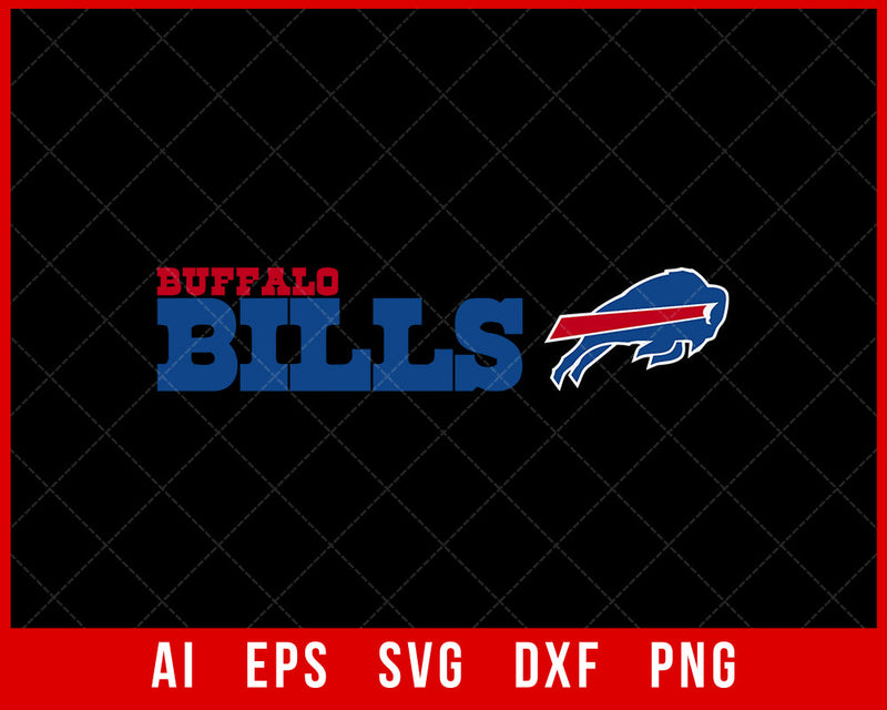 Buffalo Bills Team Logo SVG NFL EPS PNG DXF Cut File for Cricut Silhouette Digital Download