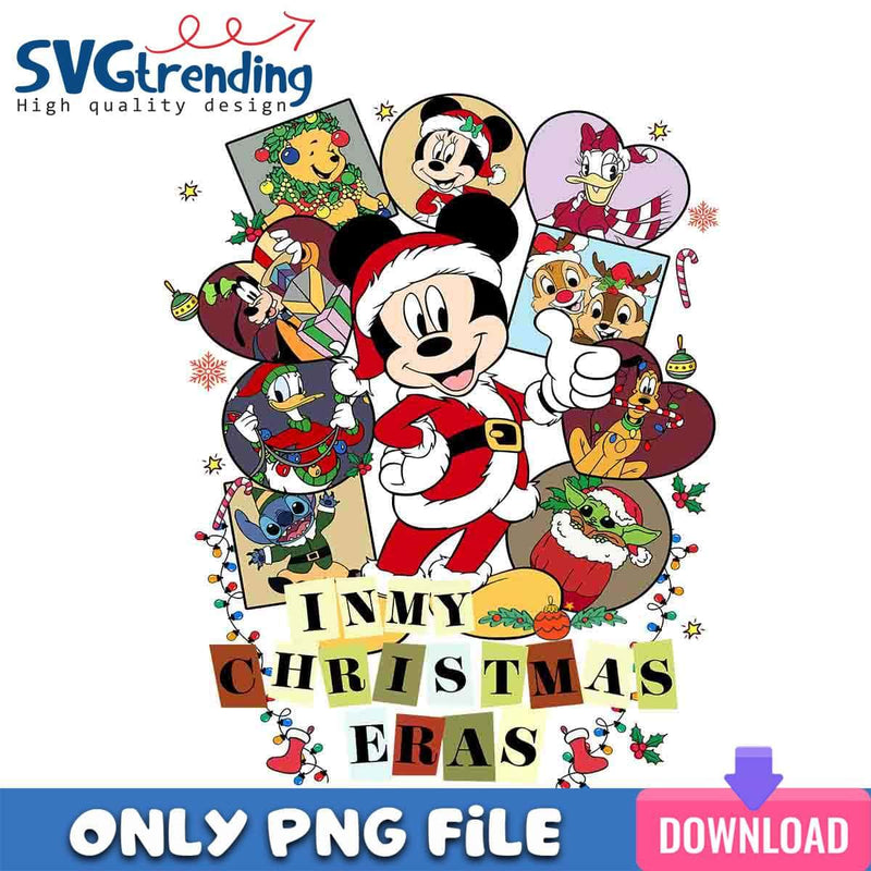 In my Mickey Eras PNG Disney Christmas Eras PNG Instant Download