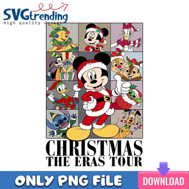 Christmas Mickey Eras Tour PNG Disney Eras Tour PNG Instant Download