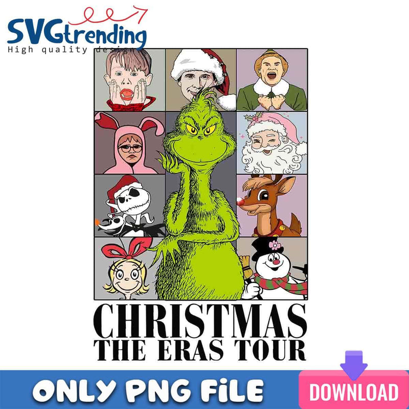 Christmas Grinch Eras Tour PNG Funny Grinch PNG Instant Download