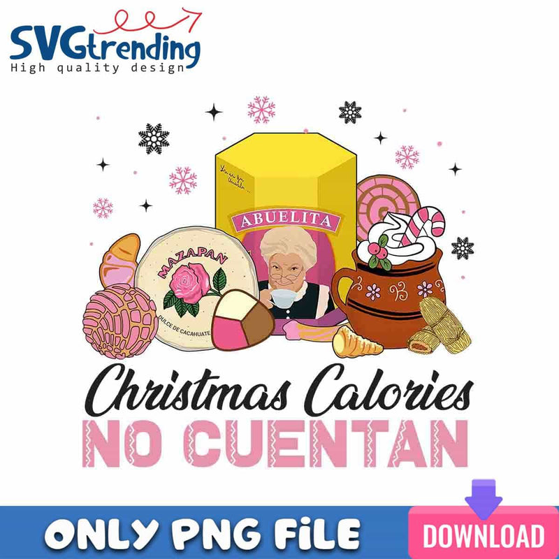 Christmas No Cuentan PNG Latina Christmas PNG Instant Download