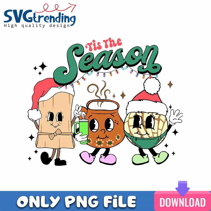 Concha Christmas PNG Tis The Season PNG Instant Download