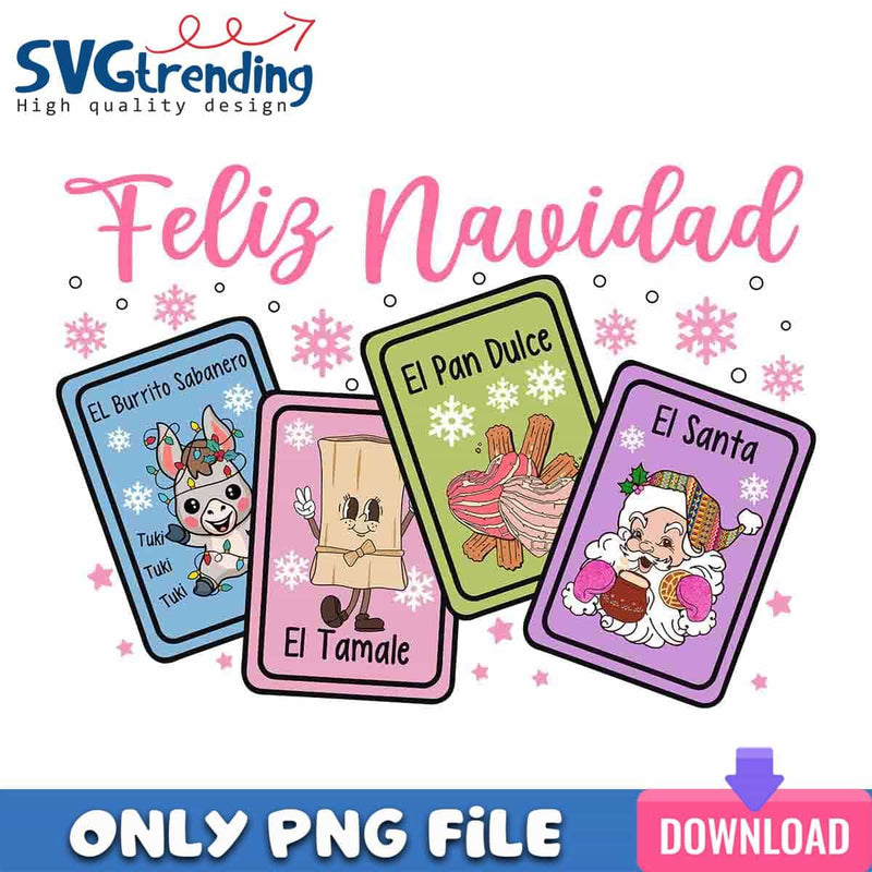 Feliz Navidad EL PNG Mexican Christmas PNG Instant Download