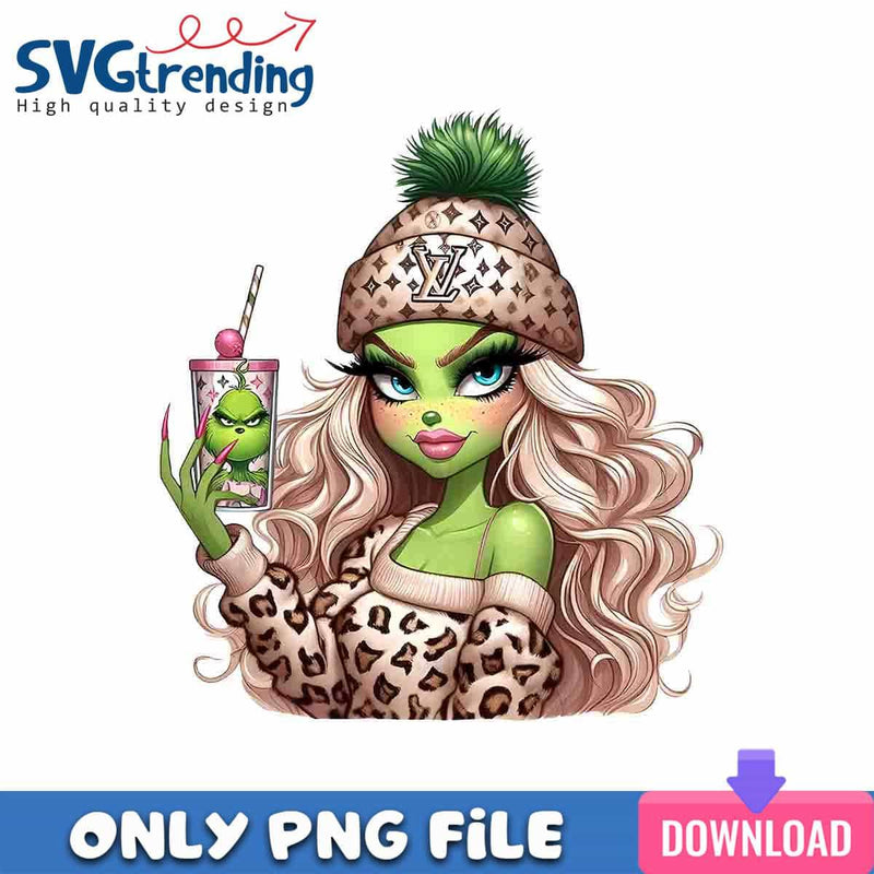 Bougie Christmas PNG Grinch Coffee PNG Instant Download