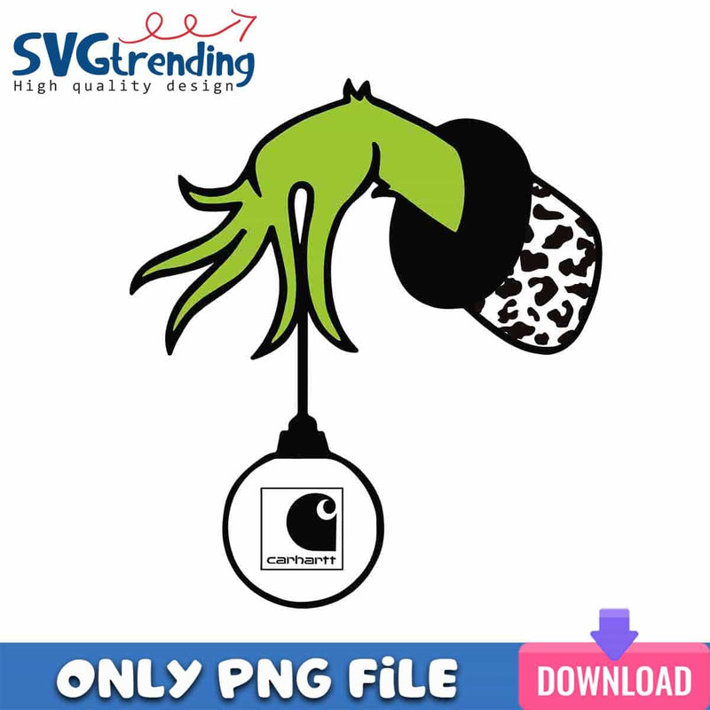 Carhartt Baubles PNG Grinch  Bougie PNG Instant Download