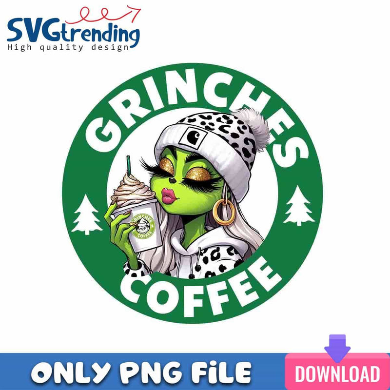 Grinch Carhartt Coffee PNG Christmas Bougie PNG Instant Download