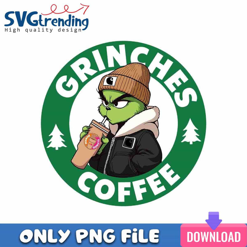 Christmas Grinch Bougie PNG Bougie Coffee PNG Instant Download