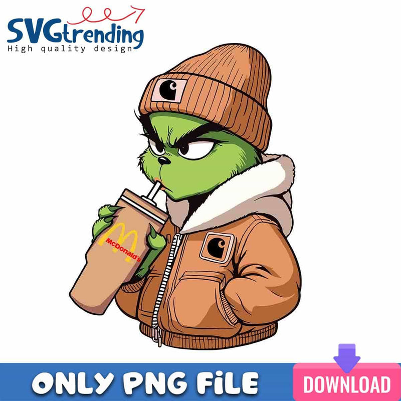 Grinch and McDonald PNG Bougie Grinch PNG Instant Download