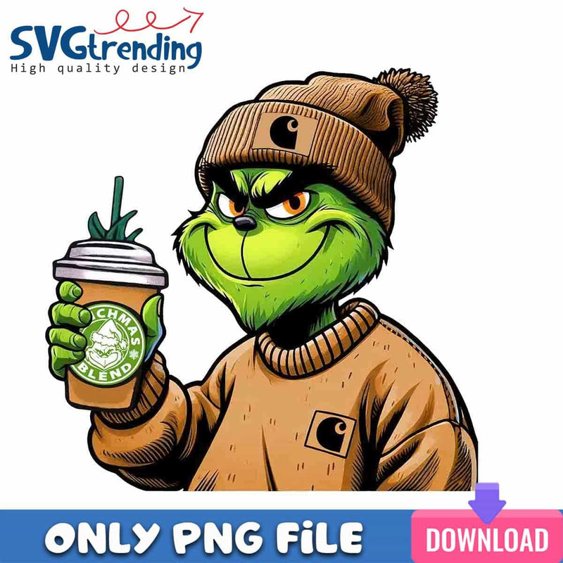 Brown Boojee Stanley PNG Green Guy PNG Instant Download