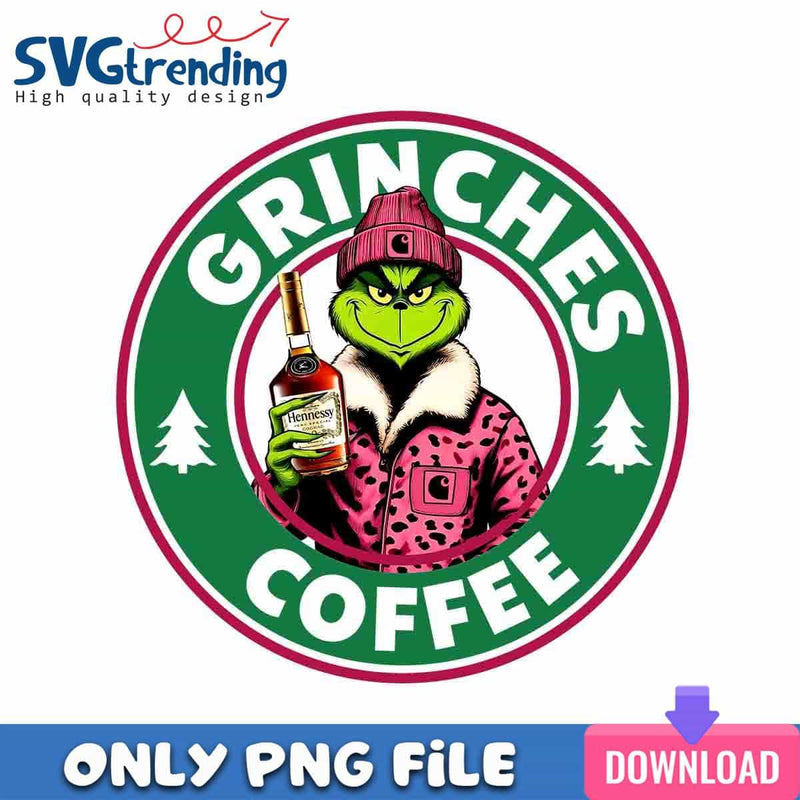 Grinches Wine PNG Christmas Grinch PNG Instant Download