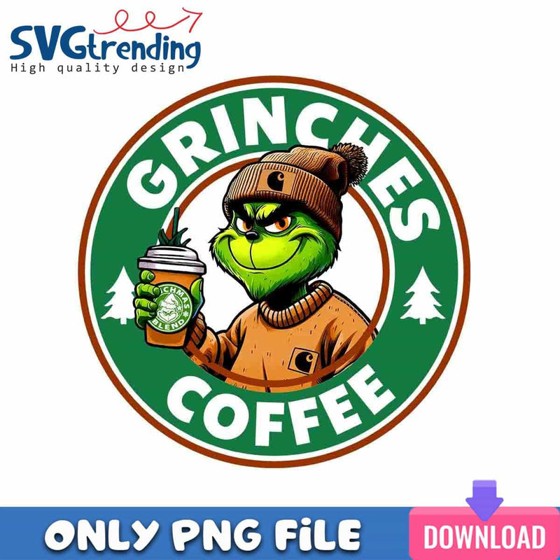 Bougie Grinches Coffee PNG Christmas Stanley Tumbler PNG Instant Download