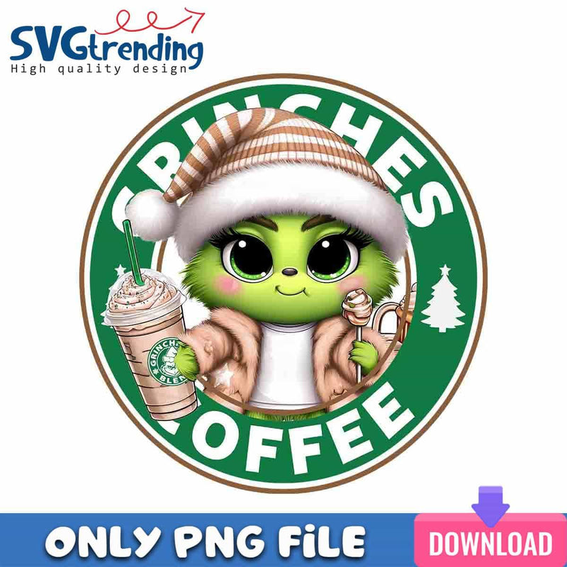 Baby Grinches Coffee PNG Bougie Grinch PNG Instant Download