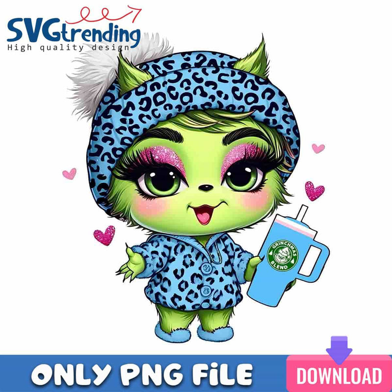 Baby Grinch And Stanley PNG Grinch Coffee PNG Instant Download