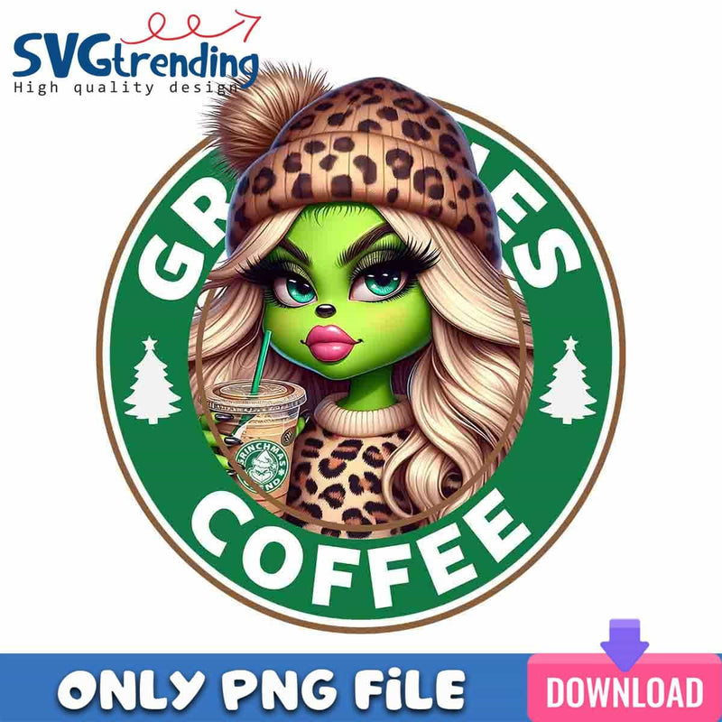 Grinches Coffee Christmas PNG Bougie Mean Girl PNG Instant Download